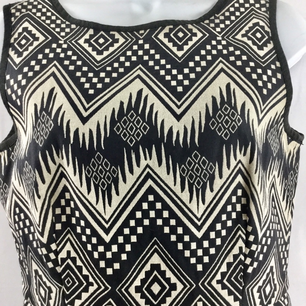J.CREW sleeveless diamond ikat dress with pockets style A1812 size 4 - Picture 7 of 11